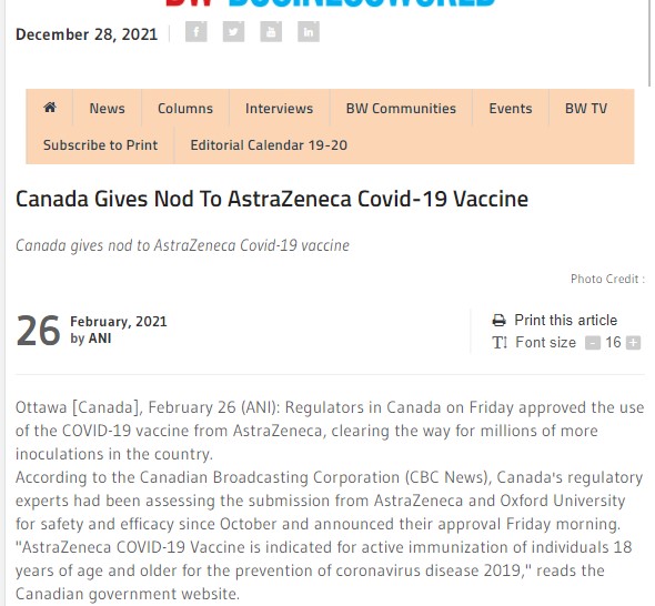 Front Page Screenshot