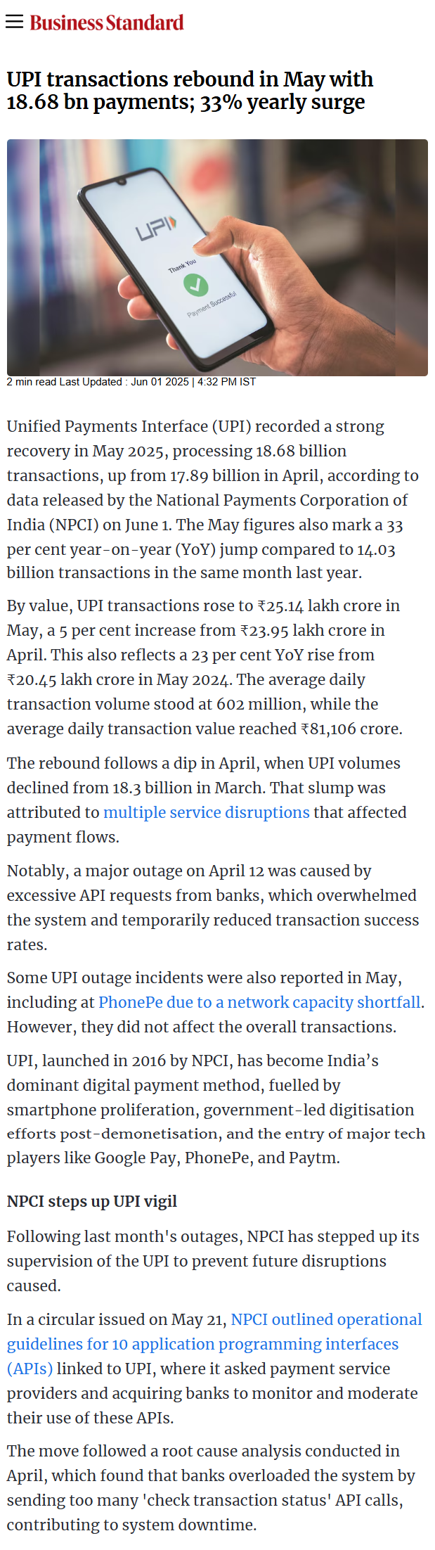 Full News Screenshot