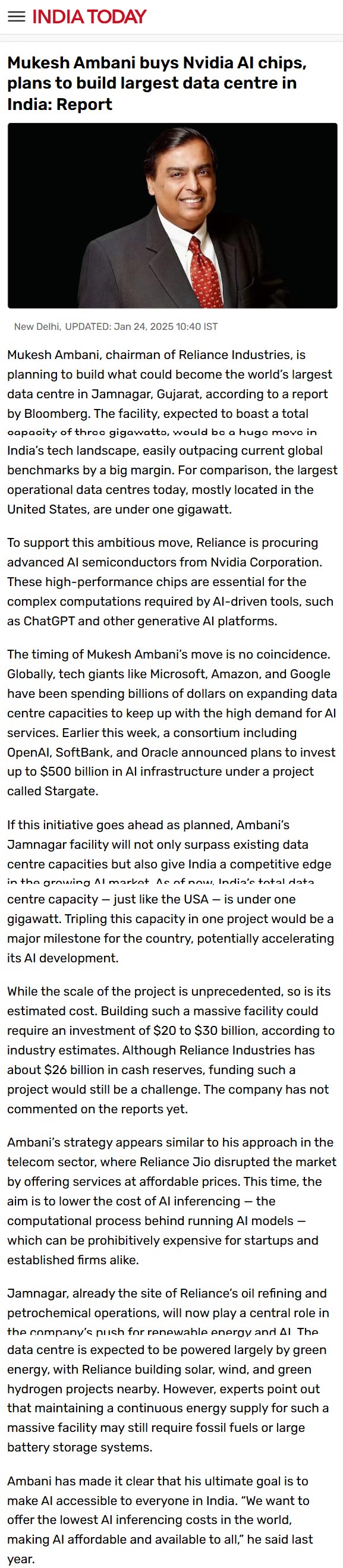 Full News Screenshot