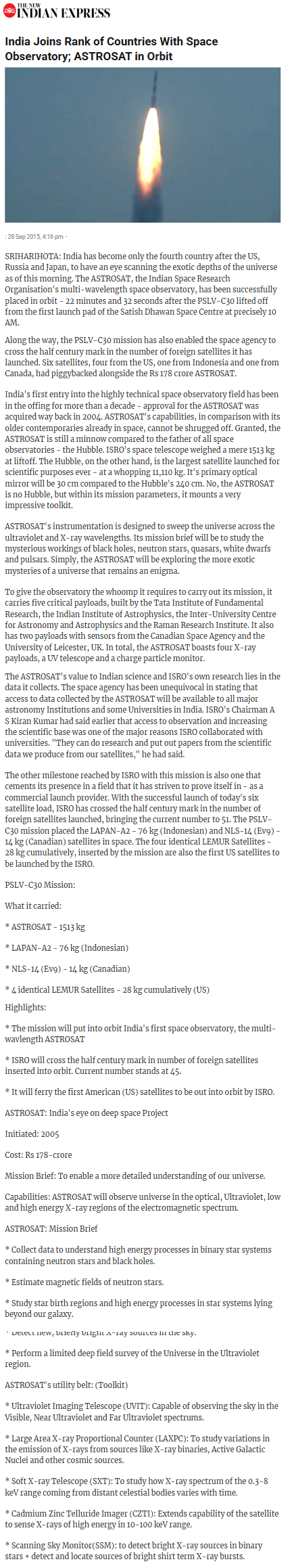 Full News Screenshot