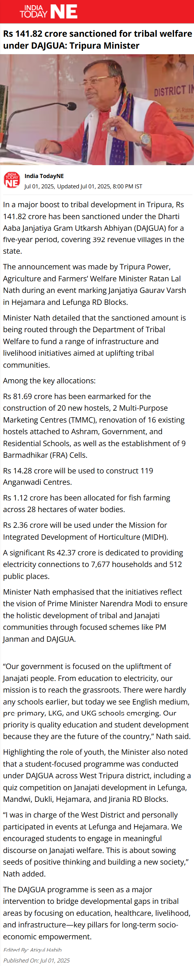 Full News Screenshot