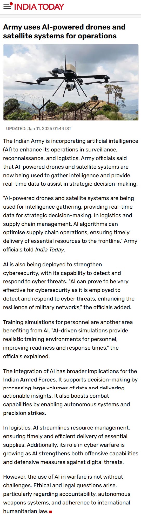 Full News Screenshot