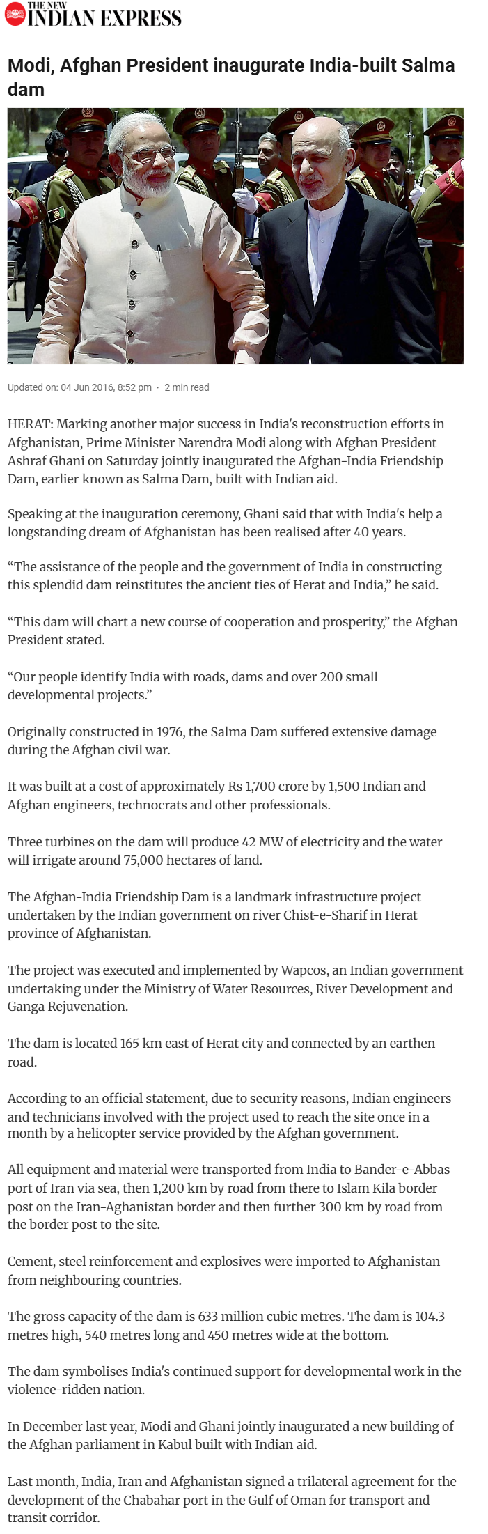 Full News Screenshot