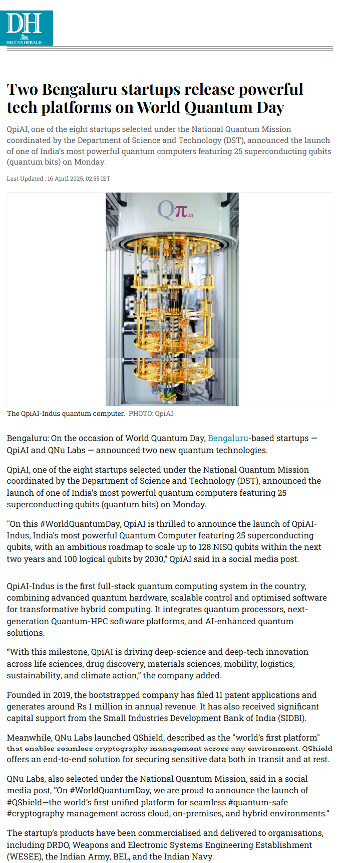 Full News Screenshot