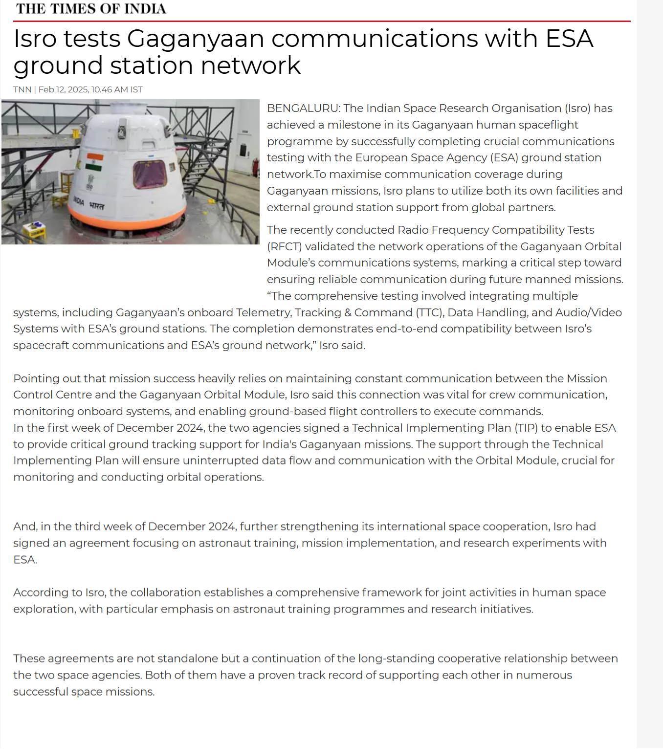 Full News Screenshot