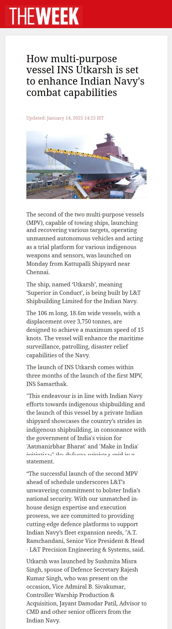 Full News Screenshot