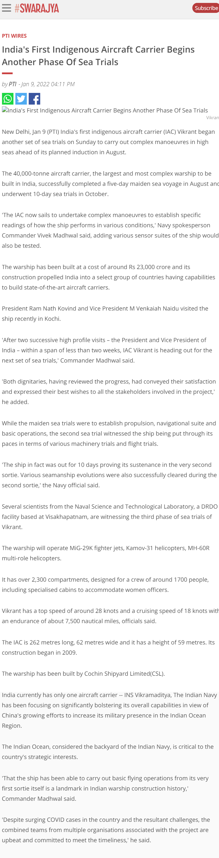 Full News Screenshot