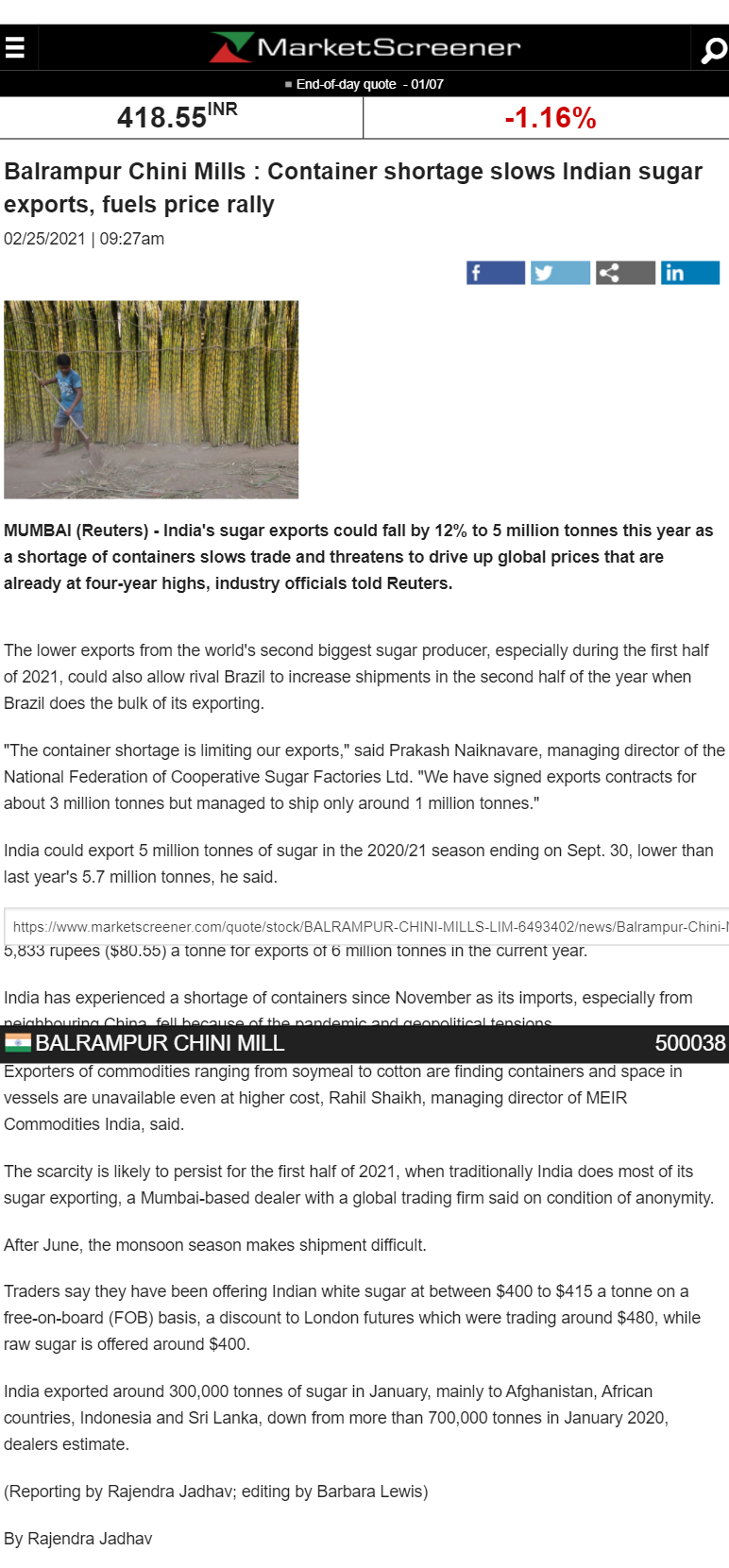 Full News Screenshot