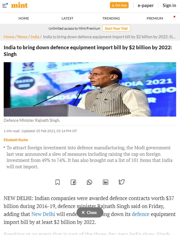 Full News Screenshot