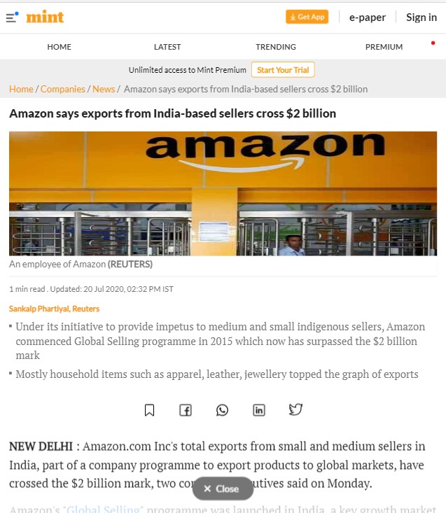 Front Page Screenshot