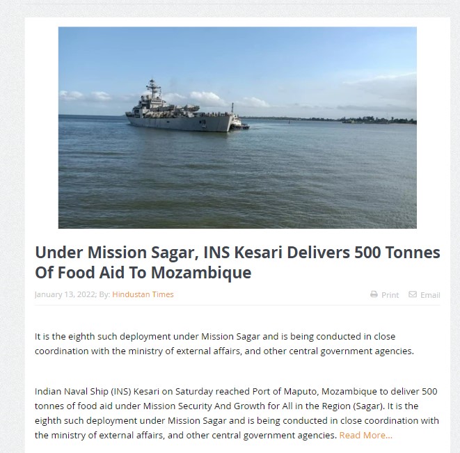 Front Page Screenshot