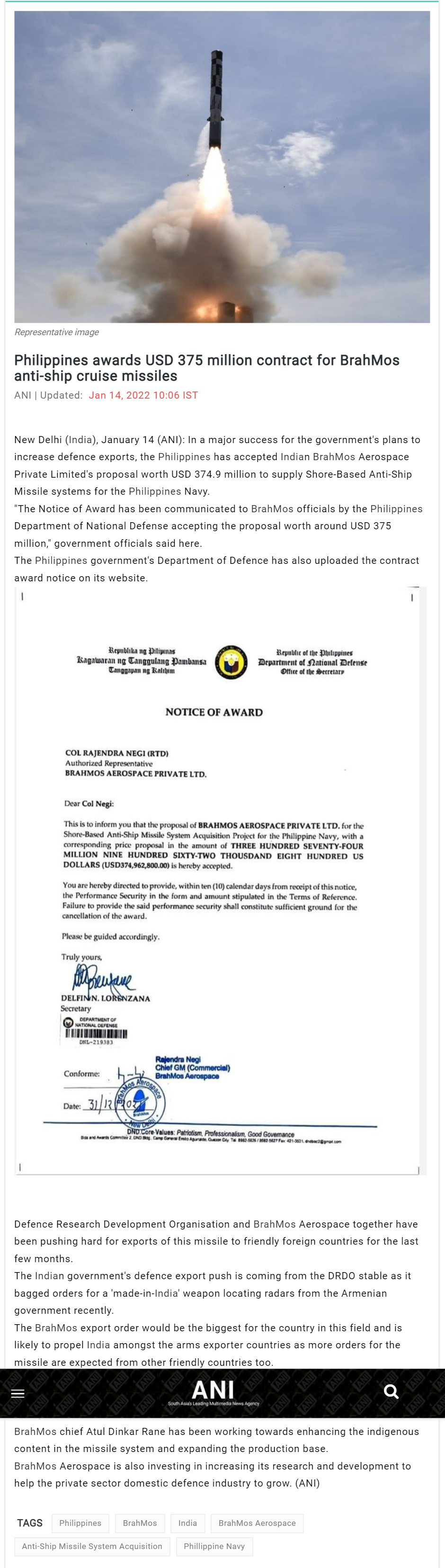 Full News Screenshot