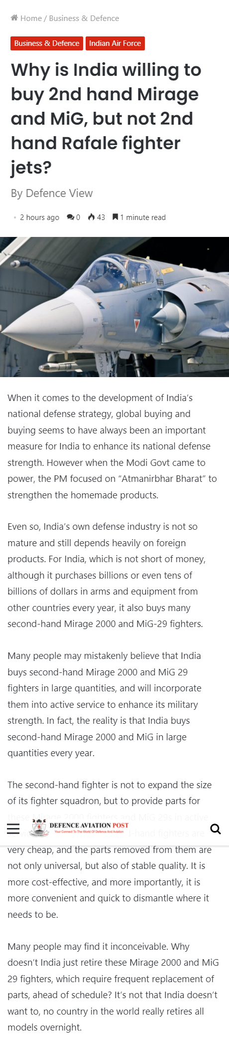 Full News Screenshot