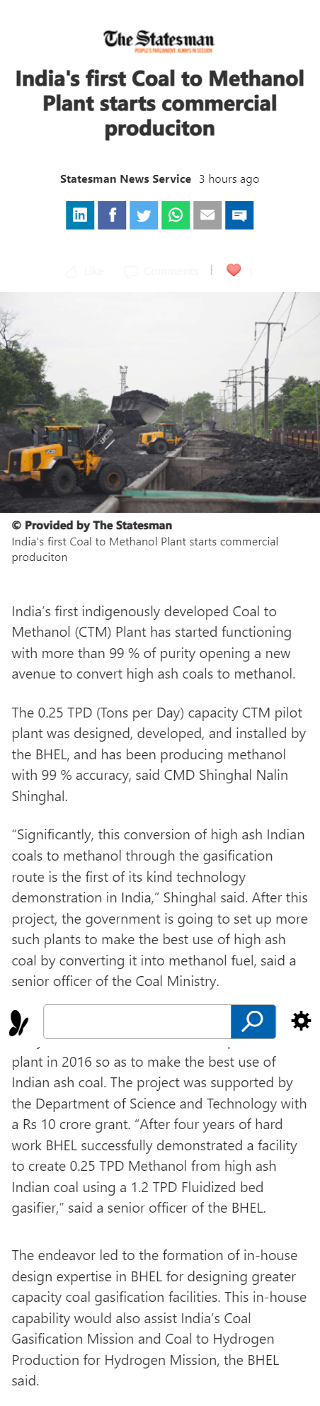 Full News Screenshot