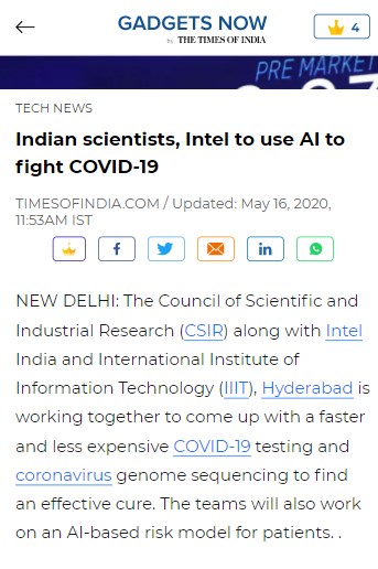 Front Page Screenshot