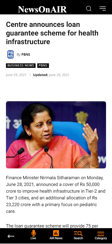 Front Page Screenshot