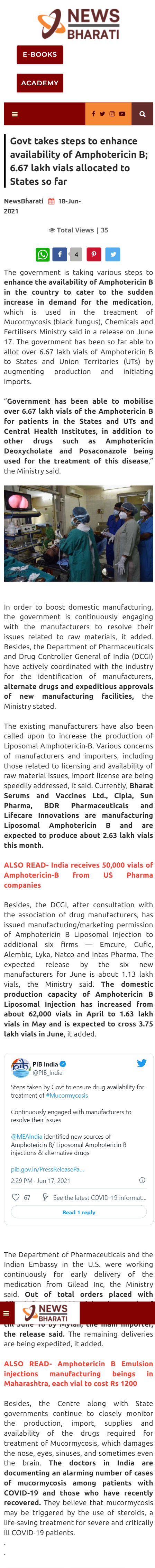 Full News Screenshot