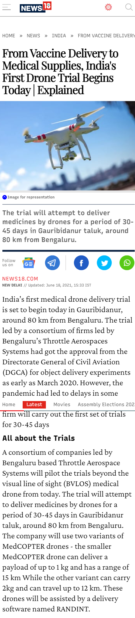 Full News Screenshot