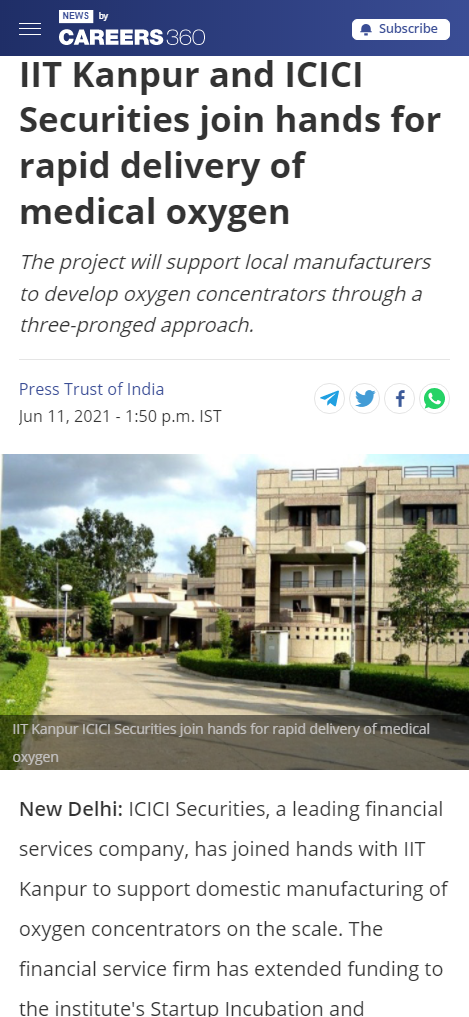 Front Page Screenshot