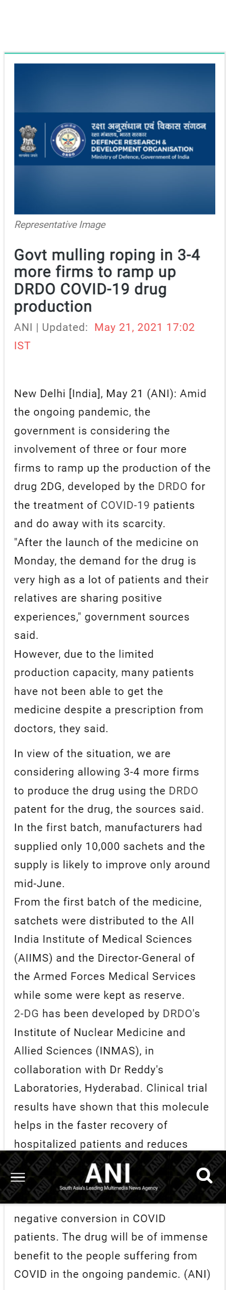 Full News Screenshot