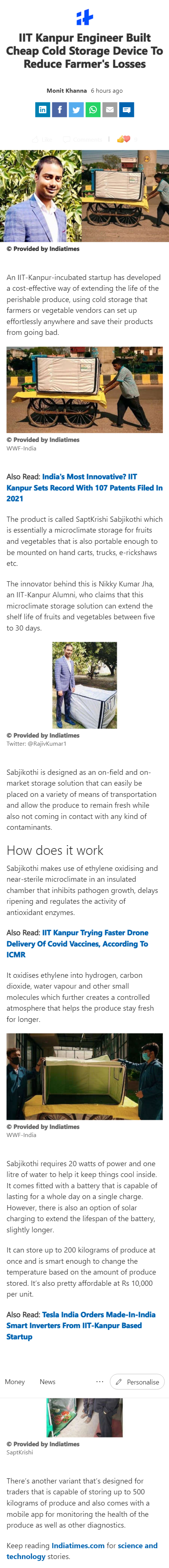 Full News Screenshot