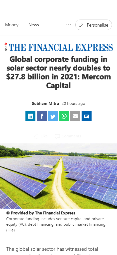 Full News Screenshot