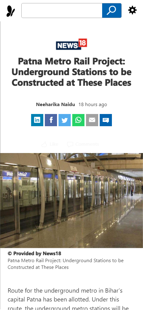 Front Page Screenshot