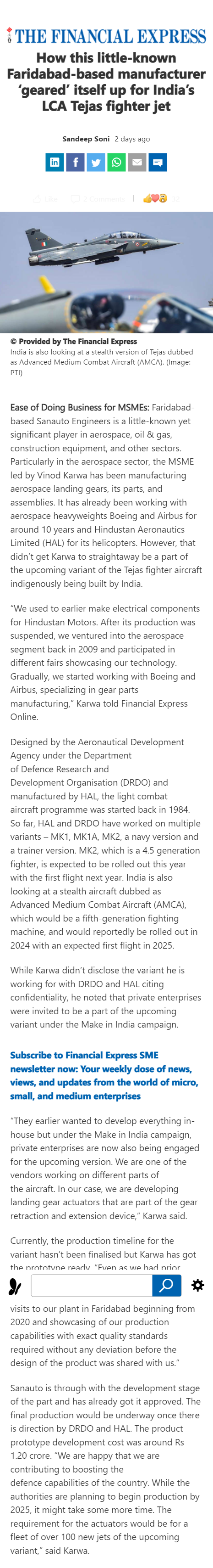 Full News Screenshot