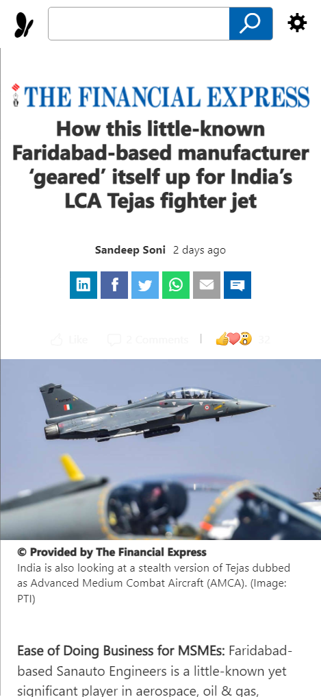 Front Page Screenshot