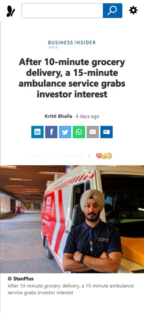 Front Page Screenshot