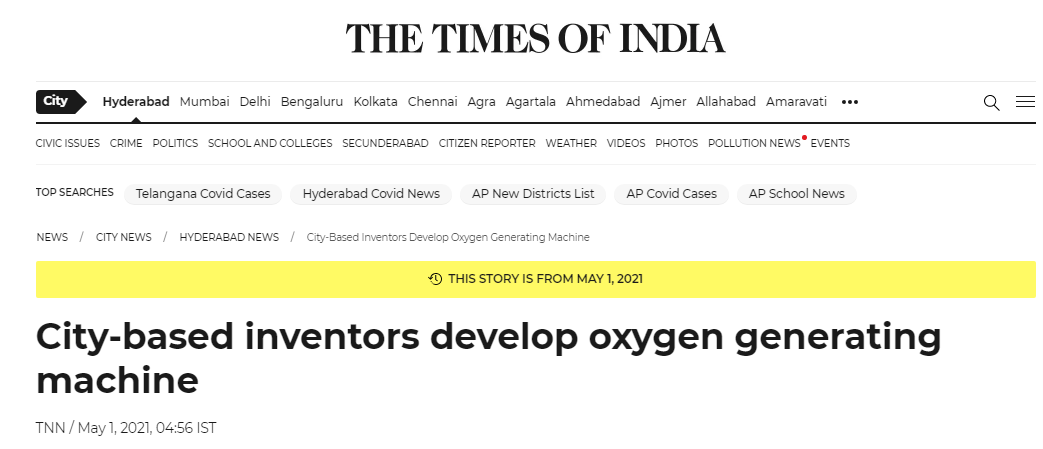 Front Page Screenshot