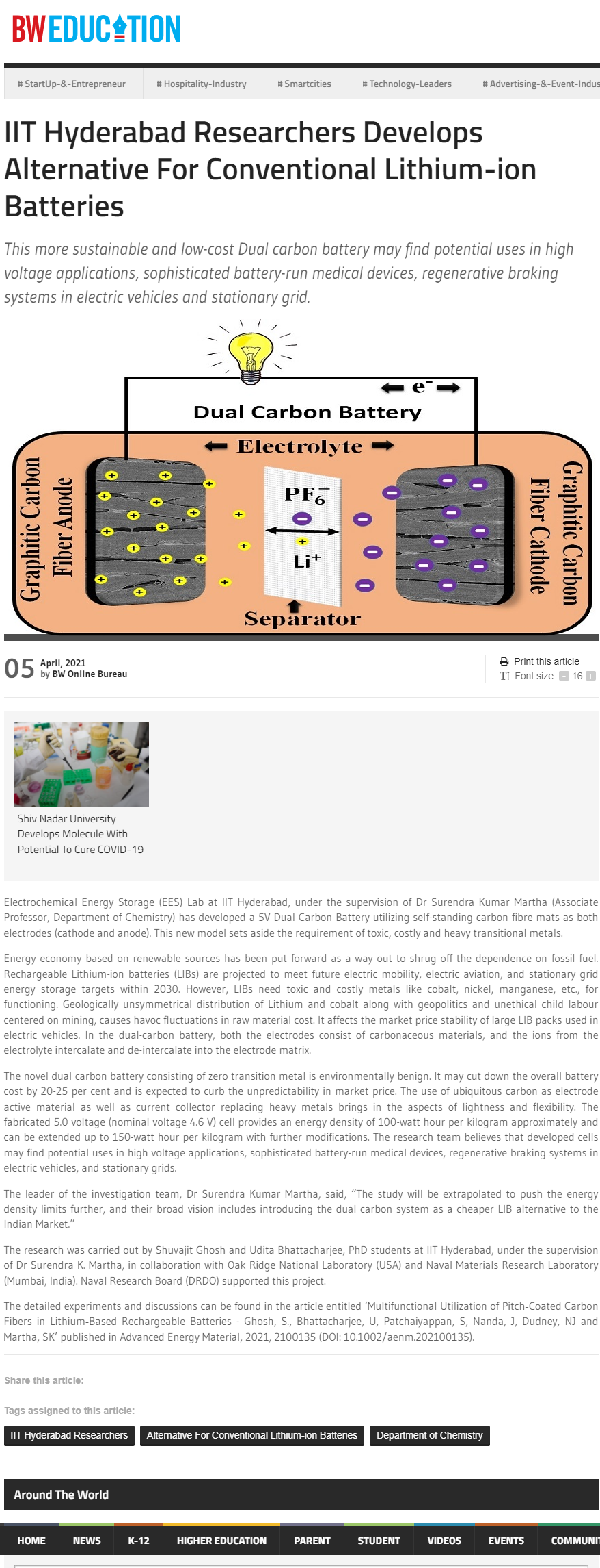 Full News Screenshot