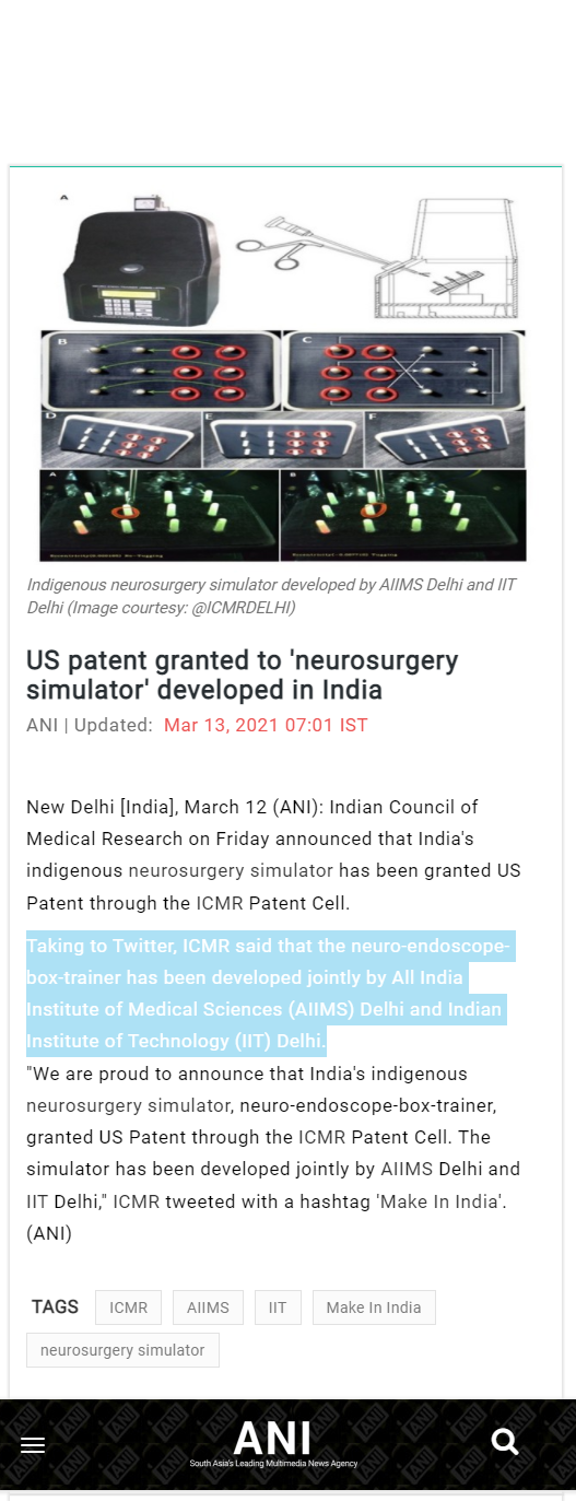 Full News Screenshot