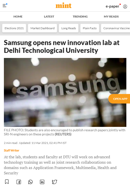 Front Page Screenshot