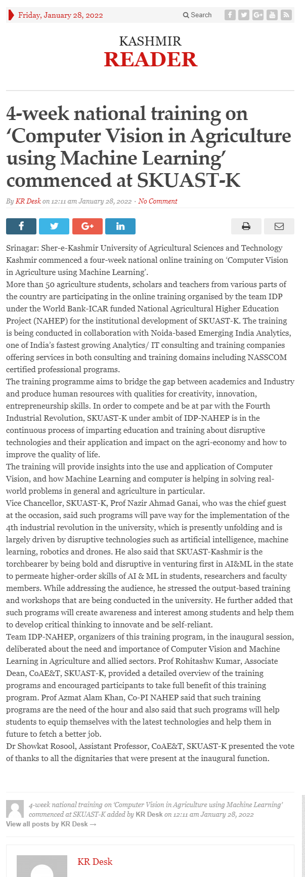 Full News Screenshot