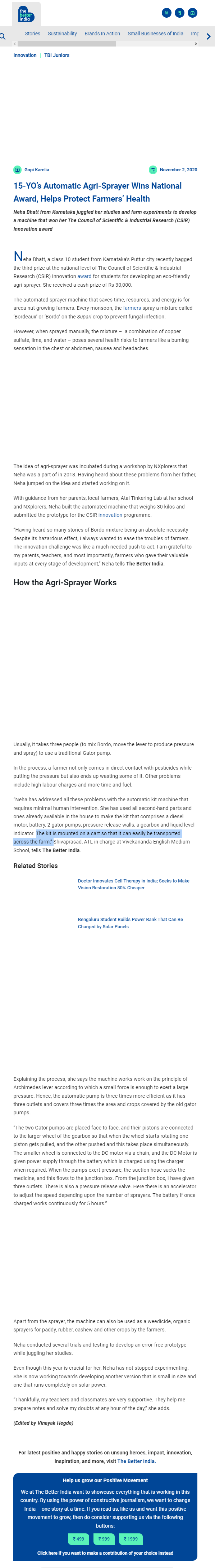 Full News Screenshot