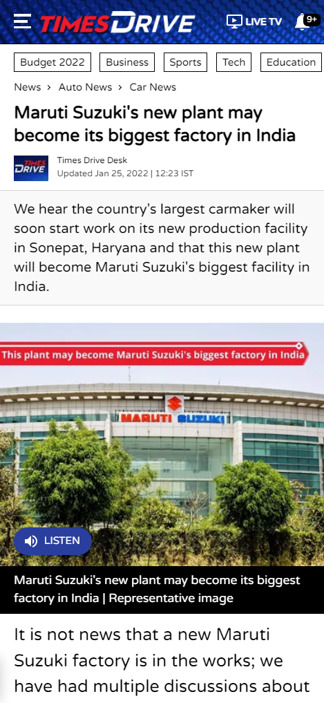 Front Page Screenshot