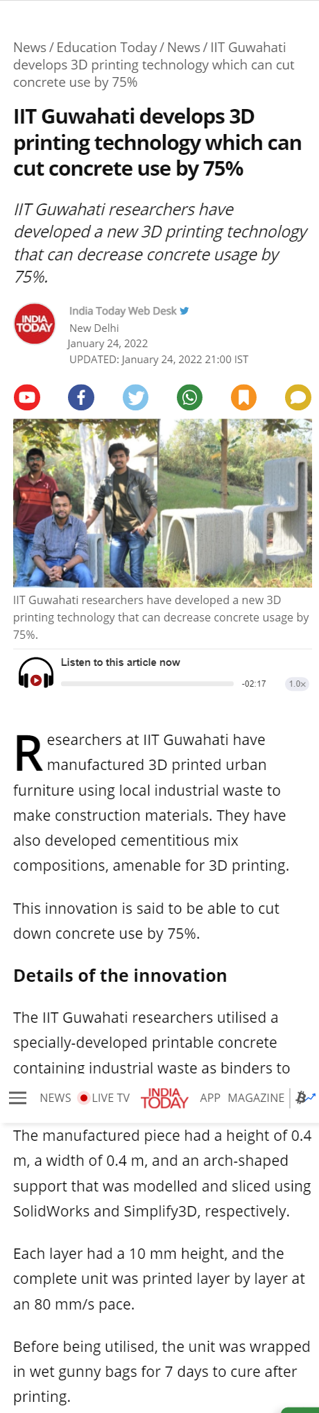 Full News Screenshot