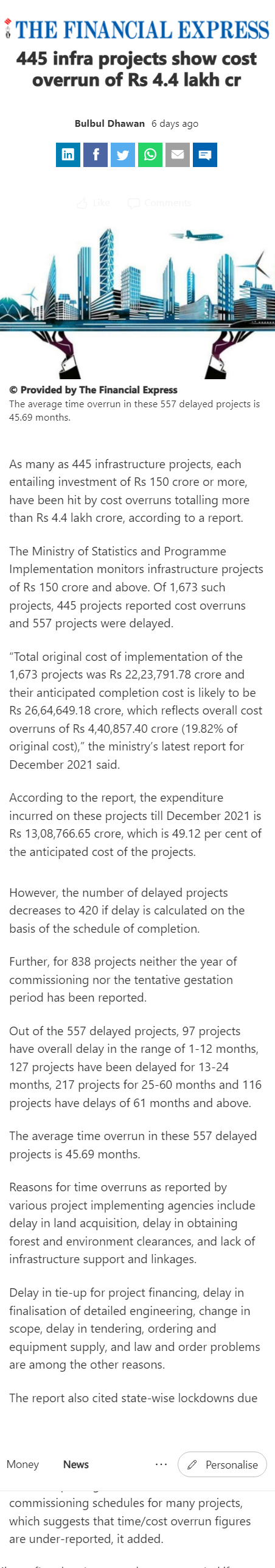 Full News Screenshot