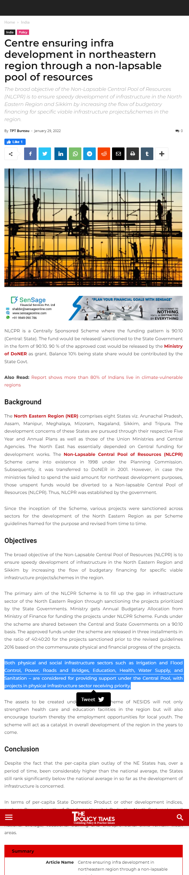 Full News Screenshot