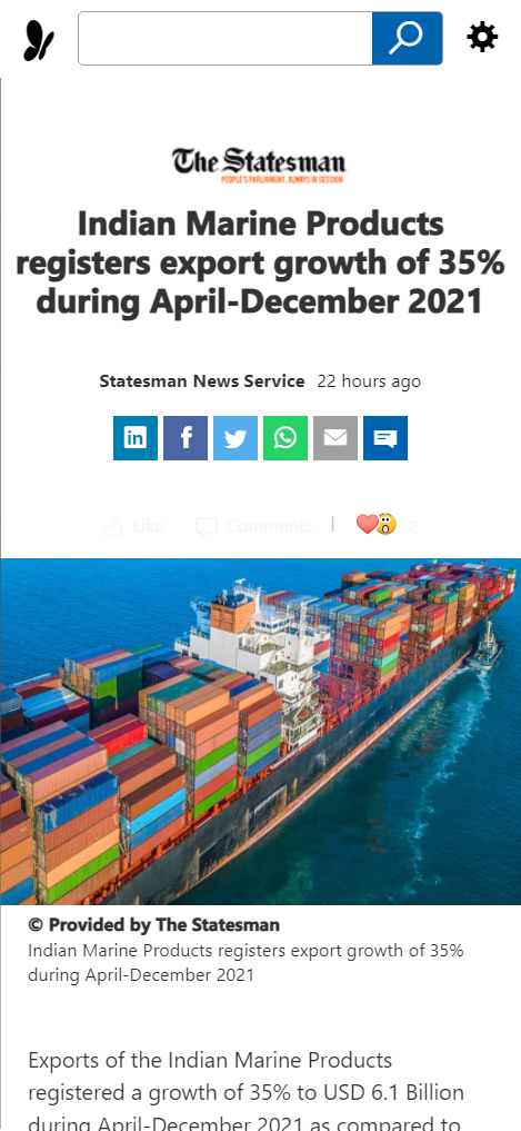 Front Page Screenshot