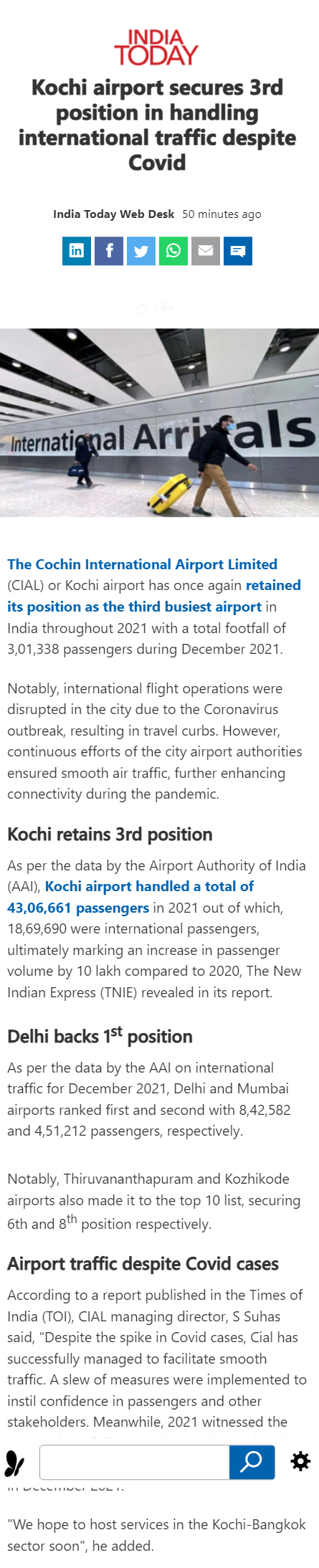 Full News Screenshot