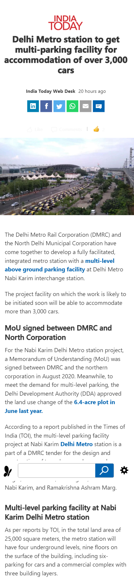 Full News Screenshot