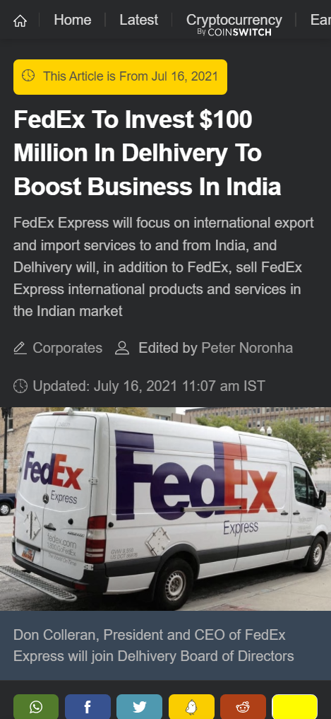 Front Page Screenshot