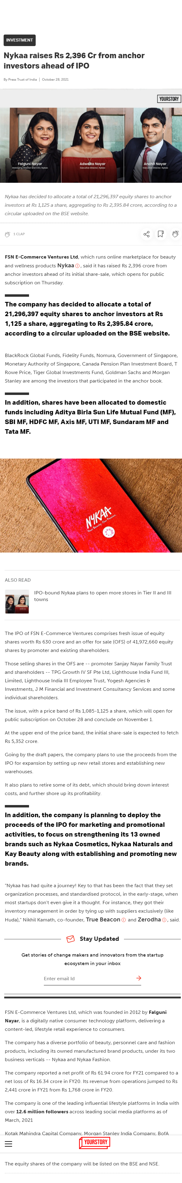 Full News Screenshot