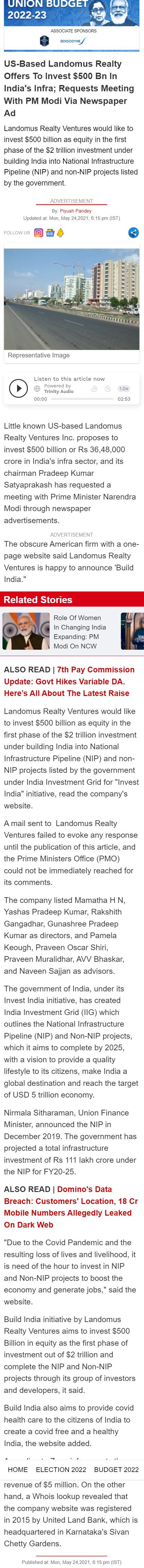 Full News Screenshot