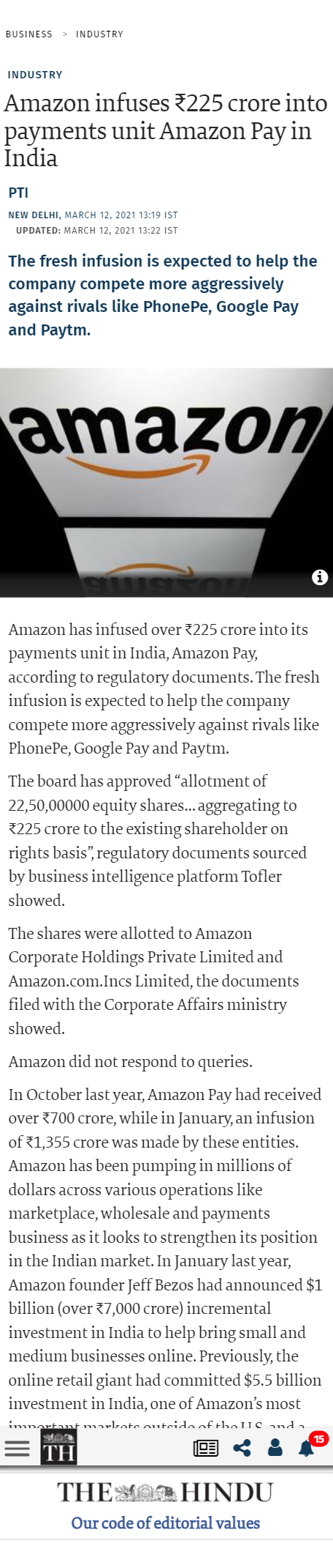 Full News Screenshot