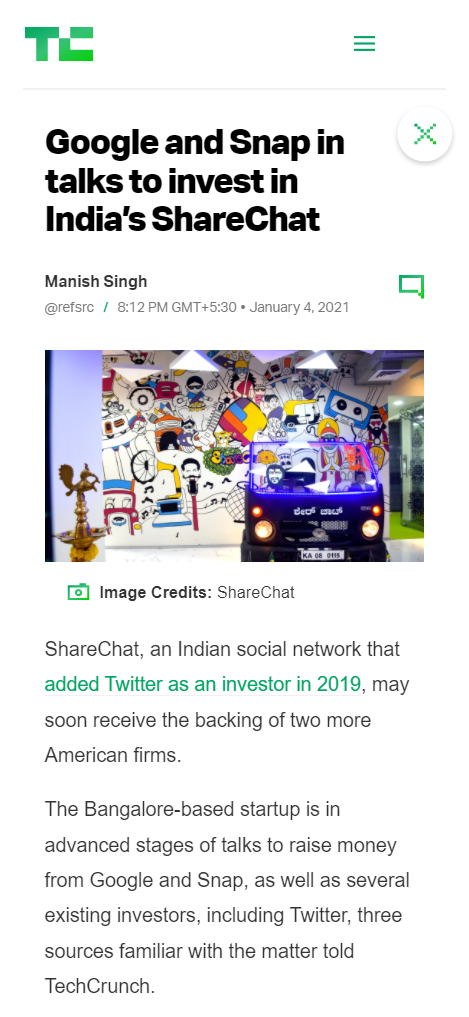 Front Page Screenshot