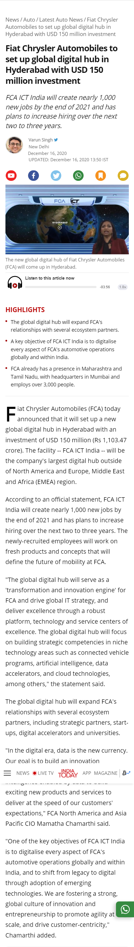 Full News Screenshot