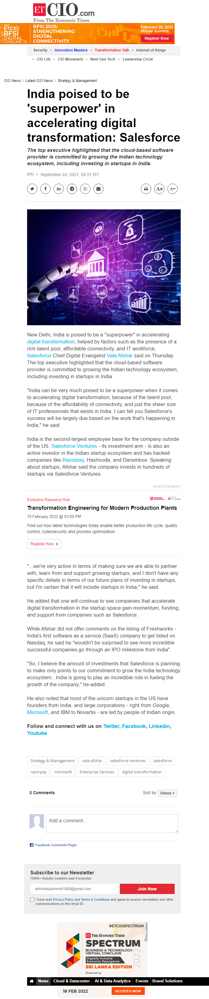 Full News Screenshot